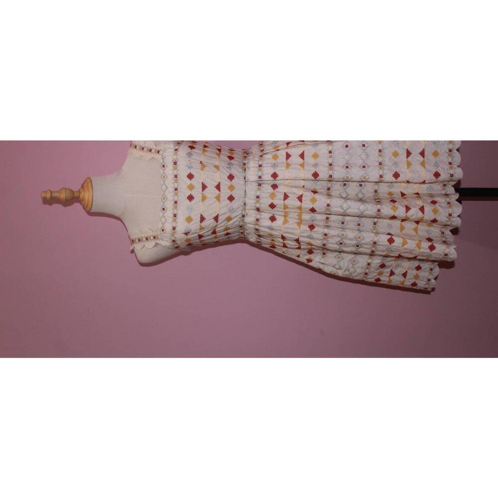 NEW JUST ME lurex embroidered mini dress in cream